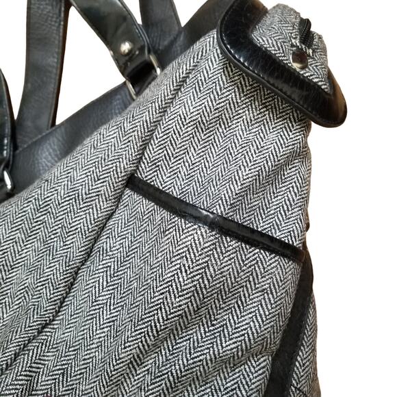 ads Attitude Design Style Houndstooth Women's Lap Top Bag Purse, Messenger Bag - Picture 5 of 13